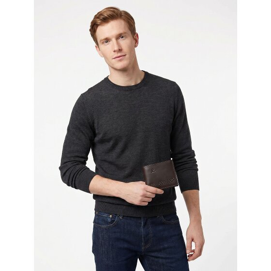 oxmox Leather Porte-monnaie Protection RFID Cuir véritable 10 cm