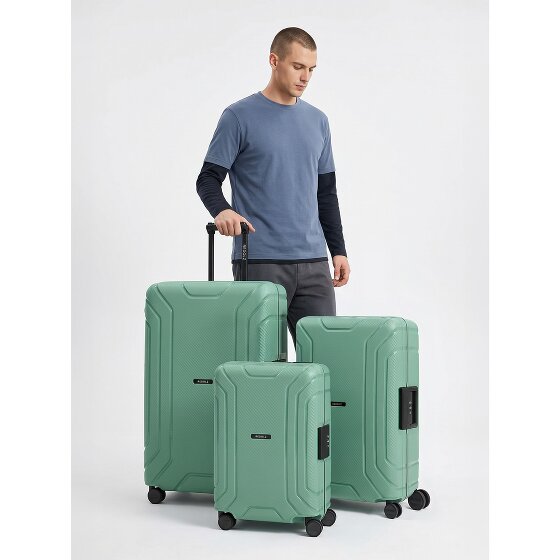Redolz Essentials 15 Set de valises à 4 roulettes 3 pièces avec fermeture à trois points