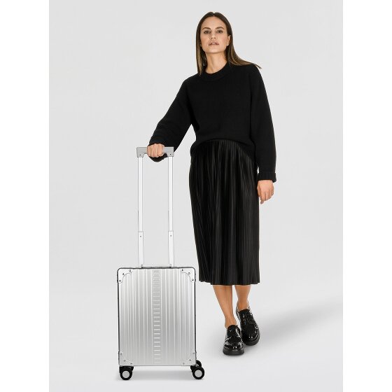 Aleon Valise cabine Business à 4 roues en Aluminium, 50 cm, avec compartiment pour ordinateur portable