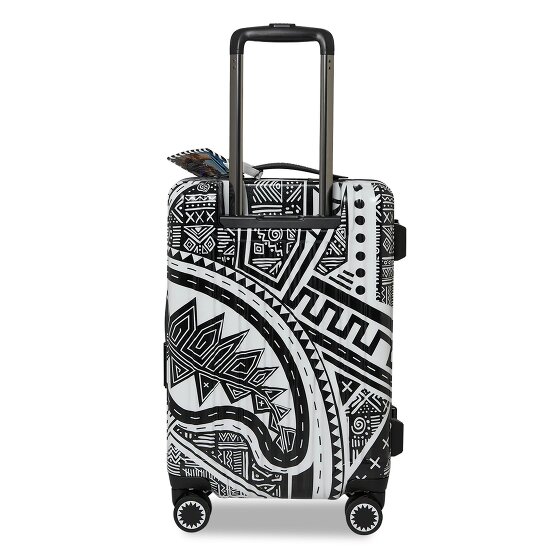 Sprayground Printed Zipper Shark AI Journey to the Mind 4 roulettes Trolley de cabine 55 cm