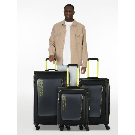 American Tourister Aktivus 4 roulettes Set de valises 3 pièces avec soufflet d'extension