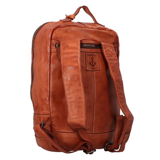 Harbour 2nd Blake Daypack Cuir véritable 38 cm Compartiment ordinateur
