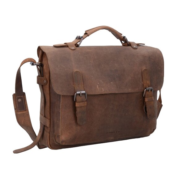 Harold's Serviette en cuir antique 38 cm