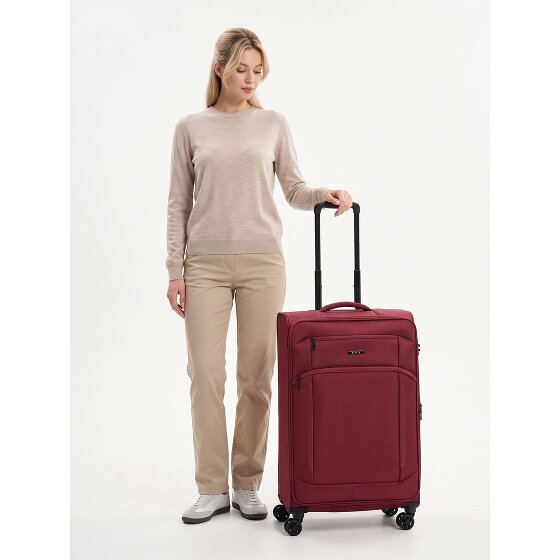d&n Travel Line 9804 4 roues Valise cabine L 78 cm avec soufflet d'extension