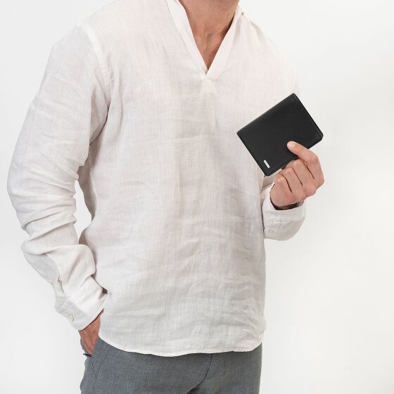 Redolz Leather Essentials HF Porte-monnaie en cuir RFID 9,5 cm dépliable