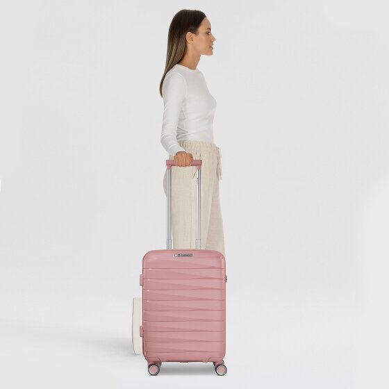 Franky London 4 roulettes Trolley de cabine S 55 cm avec soufflet d'extension