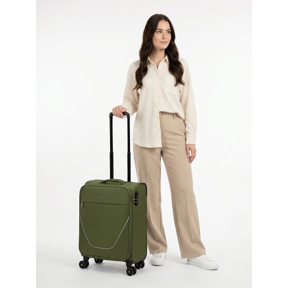 Stratic taska 4 roues Valise cabine S 55 cm avec soufflet d'extension