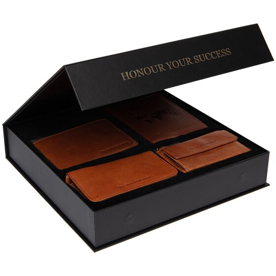 The Chesterfield Brand Porte-monnaie set cadeau 4 pièces cuir 12 cm