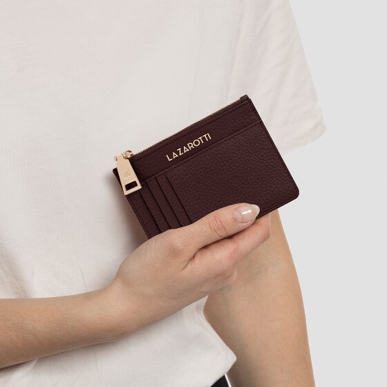 Lazarotti Bologna Leather Étui à clés en cuir 11,5 cm avec poche Air Tag