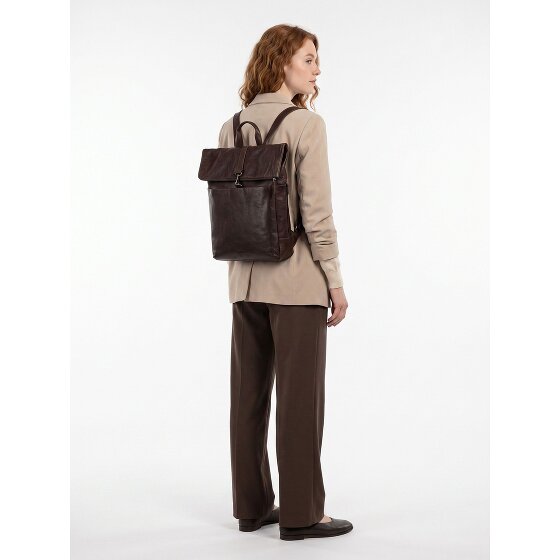 Jost Glasgow Daypack Protection RFID Cuir véritable 42 cm Compartiment ordinateur
