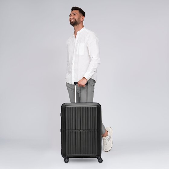 Pactastic Collection 01 4 roulettes Trolley M 67 cm avec soufflet d'extension