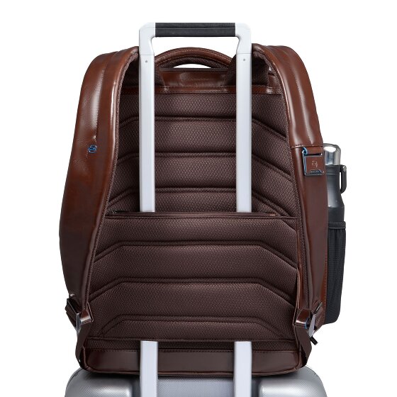 Piquadro Blue Square Daypack Cuir 42 cm Compartiment pour ordinateur portable