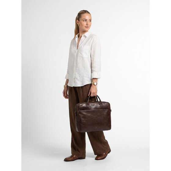 Jost Glasgow Attaché-case Cuir véritable 37 cm Compartiment ordinateur