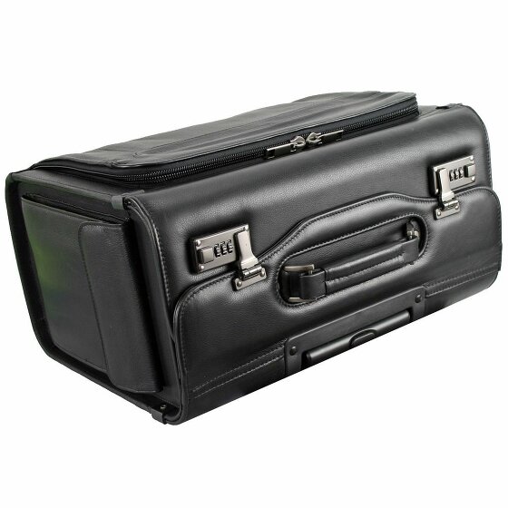 d&n Business & Travel Valise de pilote Trolley en cuir 46 cm compartiment pour ordinateur portable