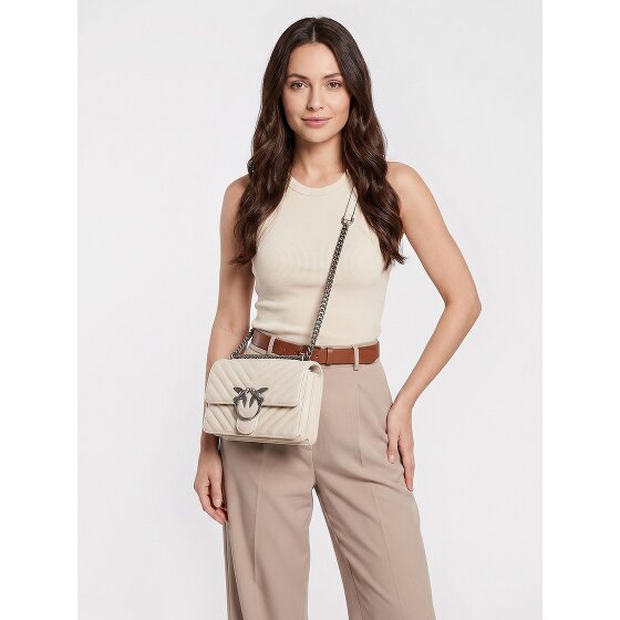 PINKO Love One Sac à bandoulière Cuir véritable 21 cm