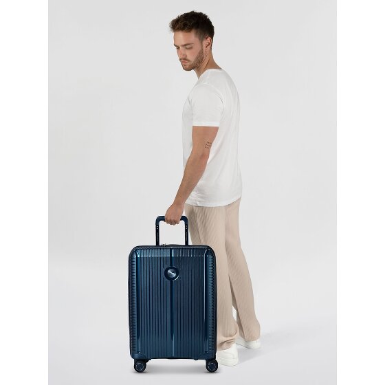 Polestream Paris 4 roulettes Trolley de cabine 55 cm avec soufflet d'extension