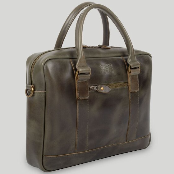 Buckle & Seam Porte-documents Everett en cuir 38 cm pour ordinateur portable