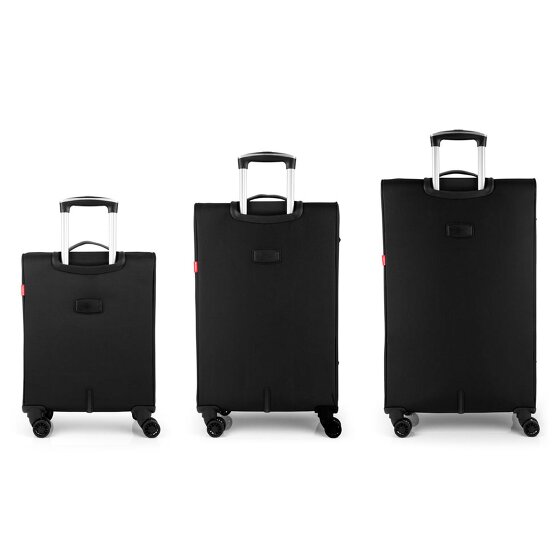 Gabol Zambia 4 roues Set de valises 3 pièces avec soufflet d'extension