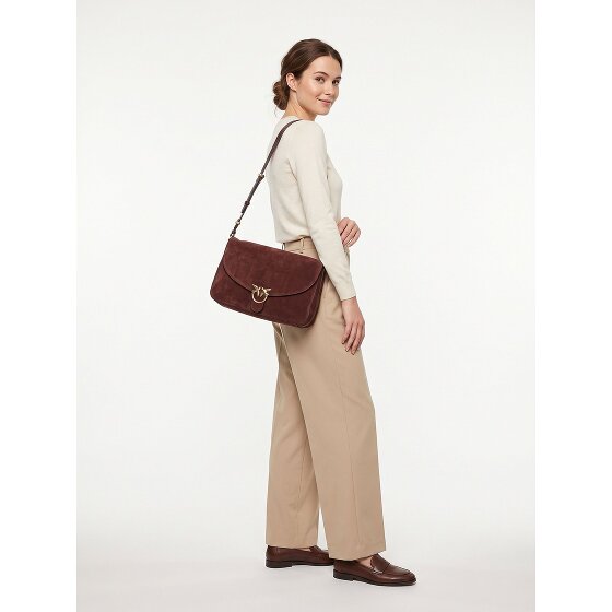 PINKO Love Satchel Big Sac à bandoulière Cuir véritable 35 cm