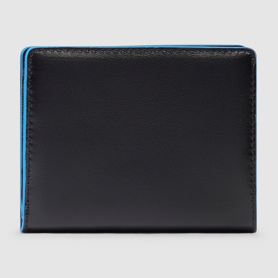 Piquadro Blue Square Porte-monnaie Protection RFID Cuir véritable 11 cm