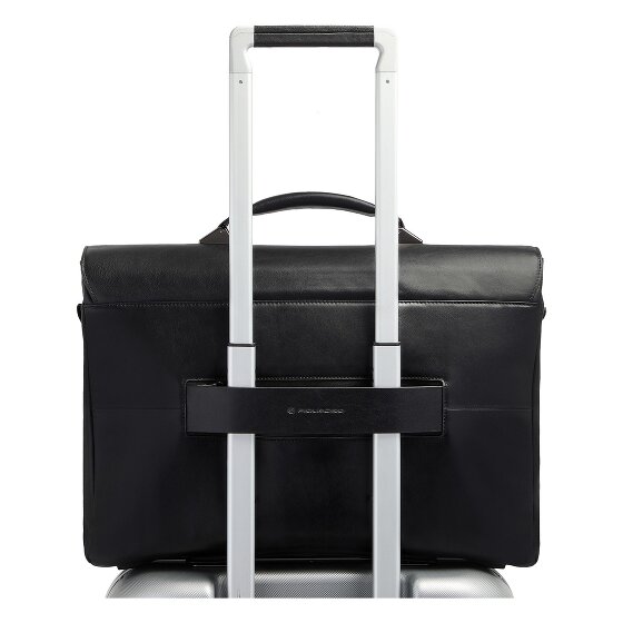 Piquadro Victor Attaché-case Protection RFID Cuir véritable 42 cm Compartiment ordinateur