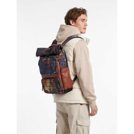 Piquadro Oberon Daypack Protection RFID 48 cm Compartiment ordinateur