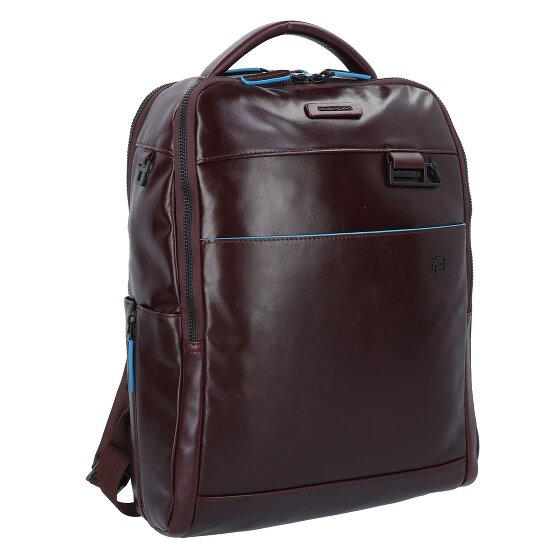 Piquadro Blue Square Revamp Sac à dos professionnel Cuir véritable 37 cm Compartiment ordinateur