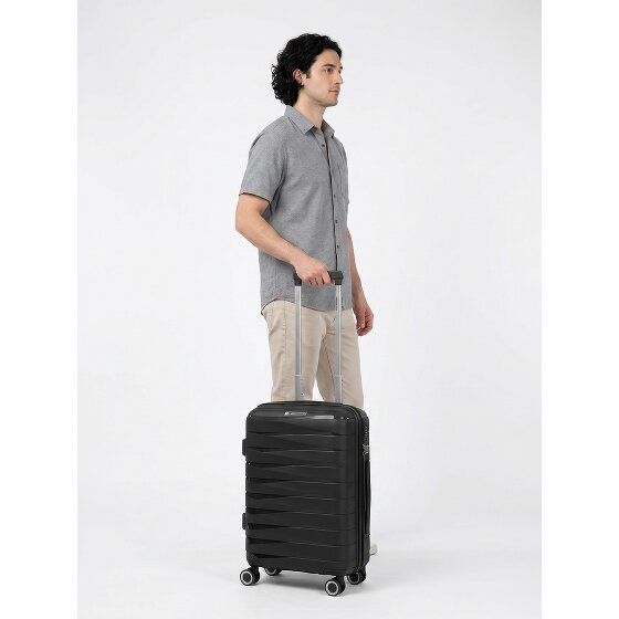 Franky London 4 roues Valise cabine S 55 cm avec soufflet d'extension