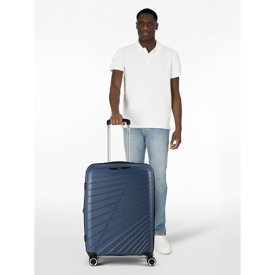 Benzi 5808 4 roulettes Trolley 65 cm avec soufflet d'extension