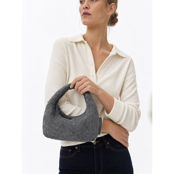 LES VISIONNAIRES Greta Micro weave Sac à main Cuir véritable 20 cm