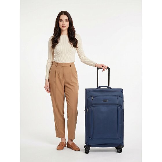 d&n Travel Line 9804 4 roues Valise cabine L 78 cm avec soufflet d'extension
