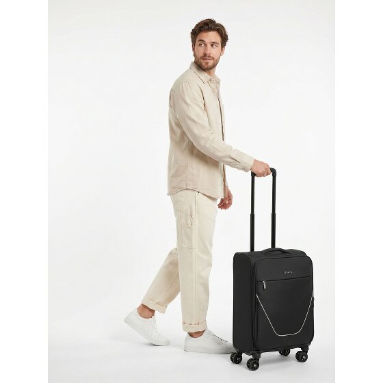 Stratic taska 4 roues Valise cabine S 55 cm avec soufflet d'extension
