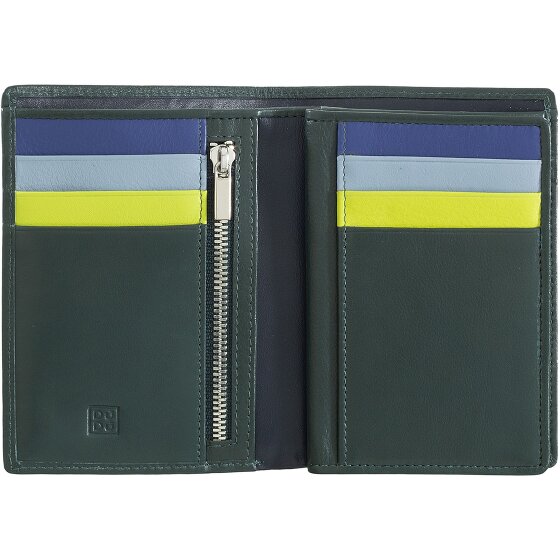 DuDu Tiberio Porte-monnaie Protection RFID Cuir véritable 9.5 cm