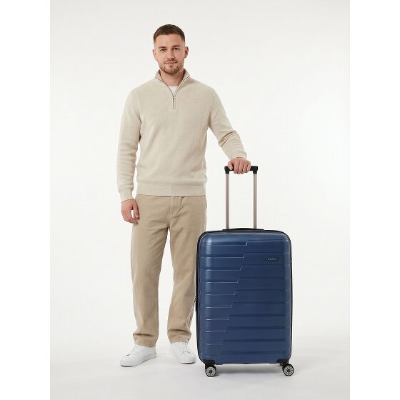 Travelite Air Base 4 roues Valise cabine 67 cm avec soufflet d'extension