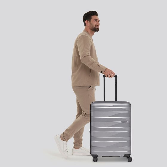 Bergpfeil Travel 4-roll Trolley M 66 cm avec soufflet d'extension