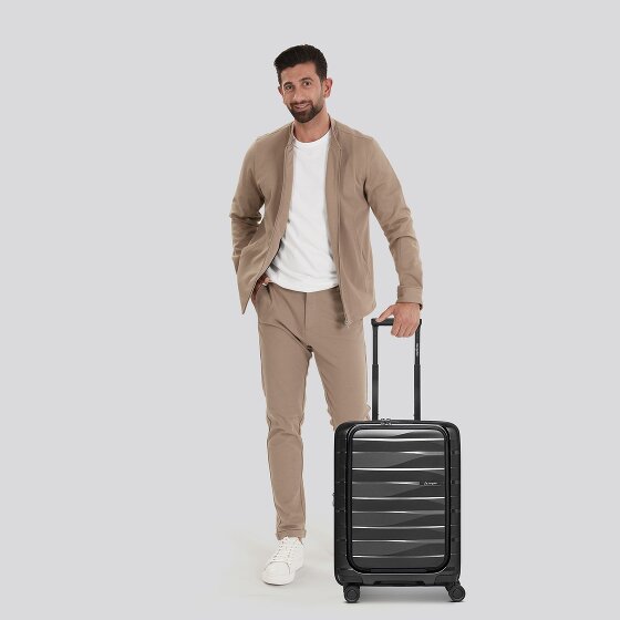 Bergpfeil Travel 4 roues Valise cabine 55 cm Compartiment ordinateur avec soufflet d'extension