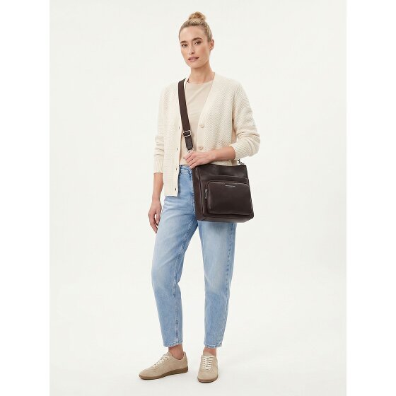 Mandarina Duck Mellow Leather Sac à bandoulière Cuir véritable 30 cm