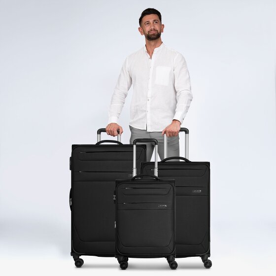 Worldpack Chicago 4 roulettes Set de valises 3 pièces avec soufflet d'extension