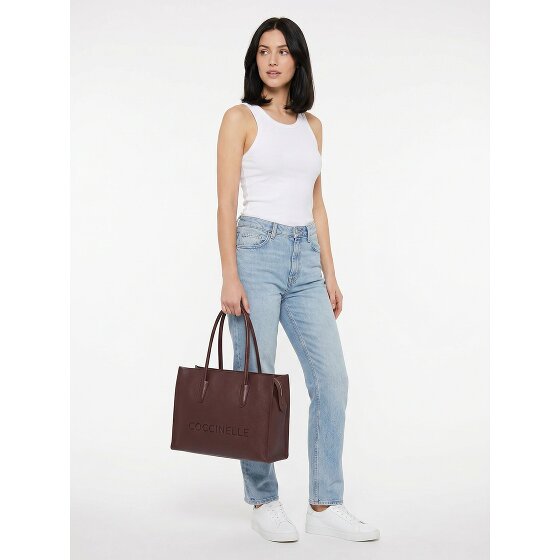 Coccinelle Myrtha Sac de shopper Cuir véritable 36 cm