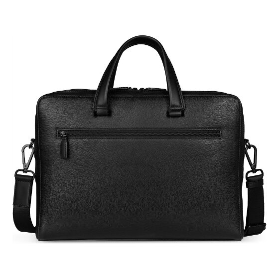 bugatti Black Porte-documents Cuir 38 cm Compartiment pour ordinateur portable