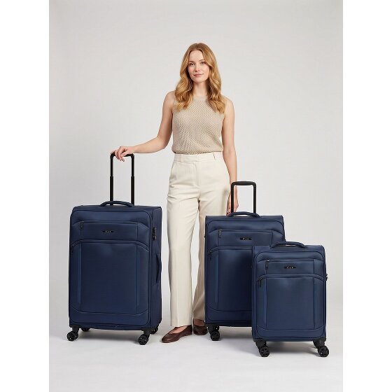 d&n Travel Line 9804 4 roues Set de valises 3 pièces avec soufflet d'extension