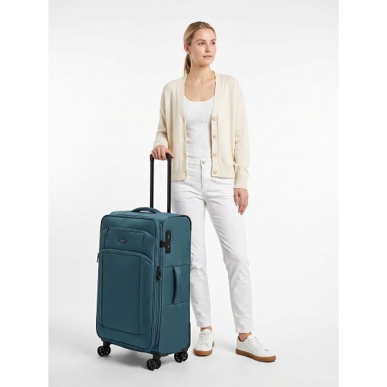 d&n Travel Line 9804 4 roues Valise cabine L 78 cm avec soufflet d'extension