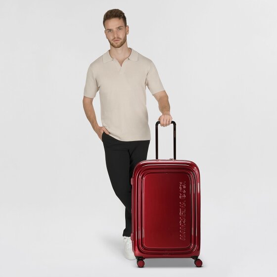 Mandarina Duck Logoduck + Metal 4 roues Valise cabine L 75 cm avec soufflet d'extension