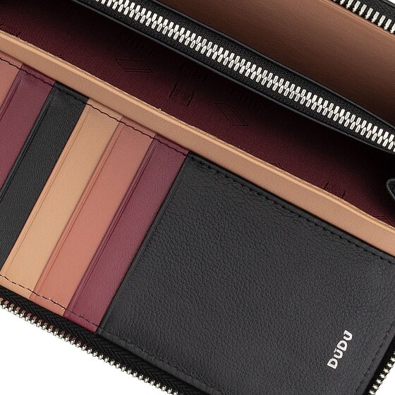 DuDu Ustica Porte-monnaie Protection RFID Cuir 20 cm