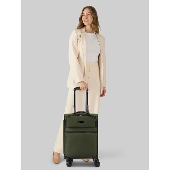 bugatti Valencia Soft 4 roues Valise cabine S 55 cm avec soufflet d'extension
