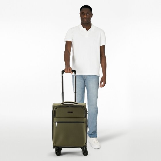 bugatti Valencia Soft 4 roulettes Trolley de cabine S 55 cm avec soufflet d'extension