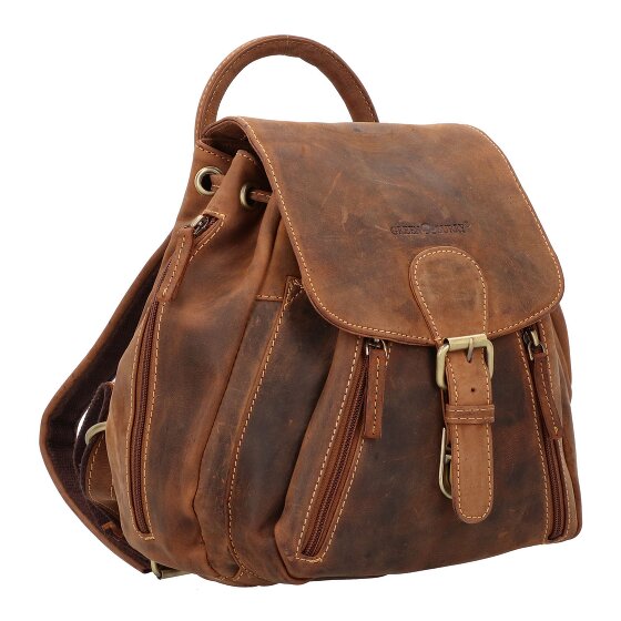 Greenburry Sac à dos Vintage City en cuir 25 cm