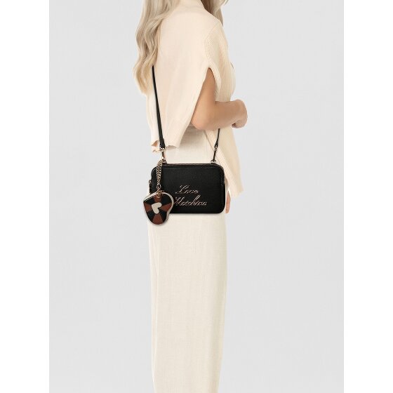 Love Moschino Heart Charm Sac à bandoulière Cuir véritable 20 cm