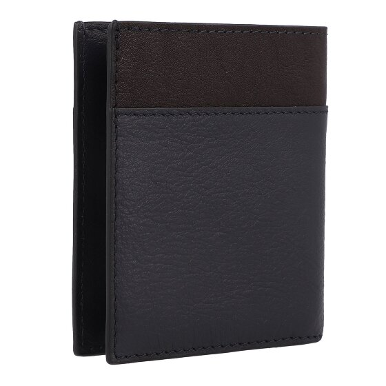 Piquadro Black Square Étui pour cartes de crédit Protection RFID Cuir 9 cm