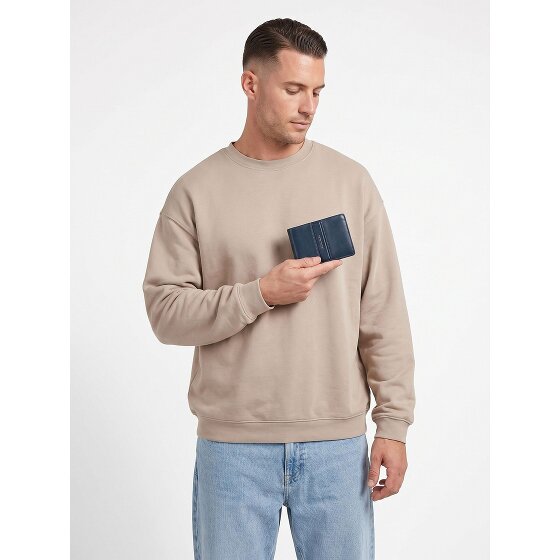 Piquadro Victor Porte-monnaie Protection RFID Cuir véritable 12.5 cm